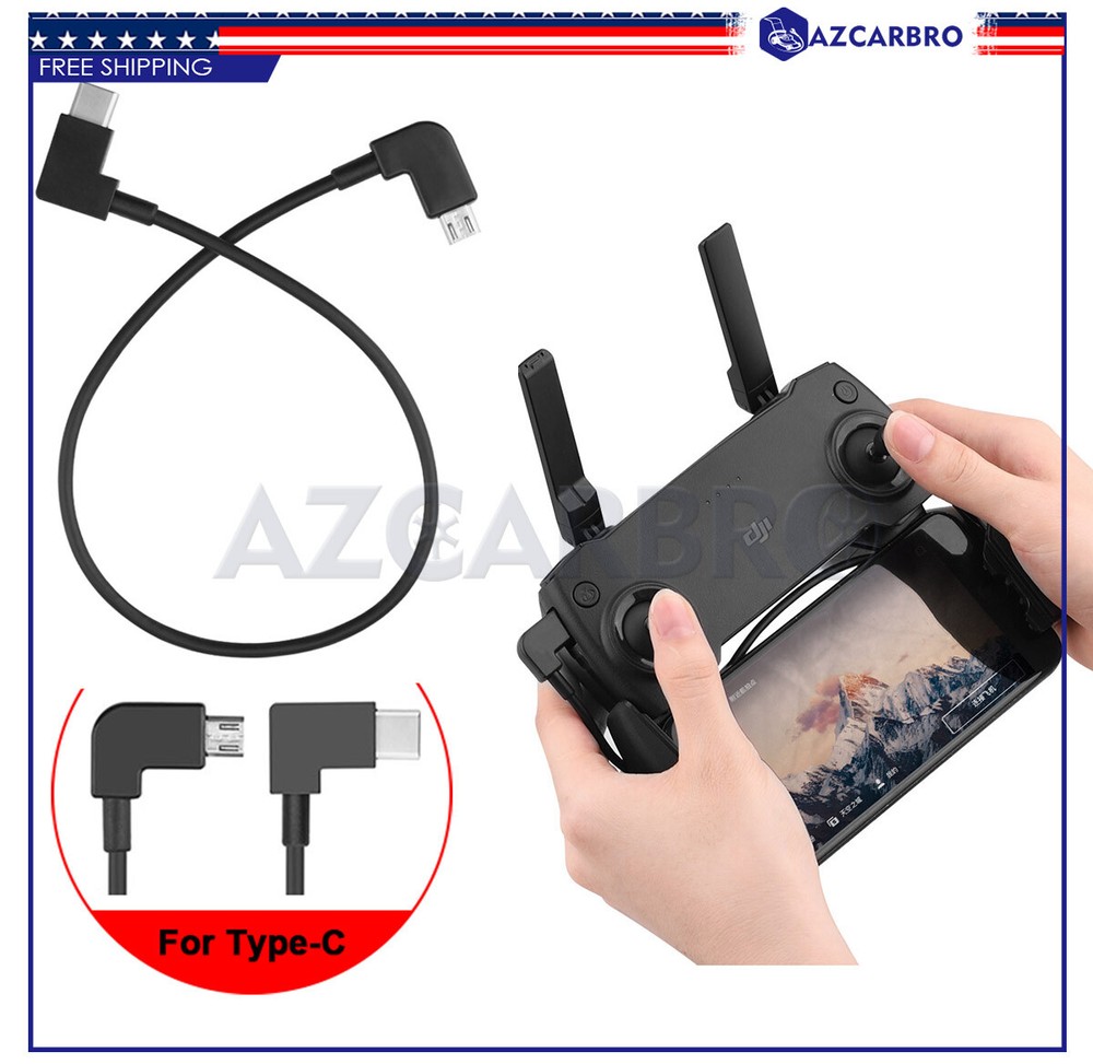 OTG Micro USB Type-C Cable Data Cord For DJI Mavic 2 Pro/Zoom Remote Controller