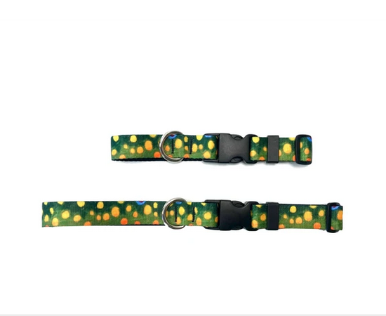 Brook Trout Pattern DOG COLLARS LEASHES AWESOME!! NEW!!