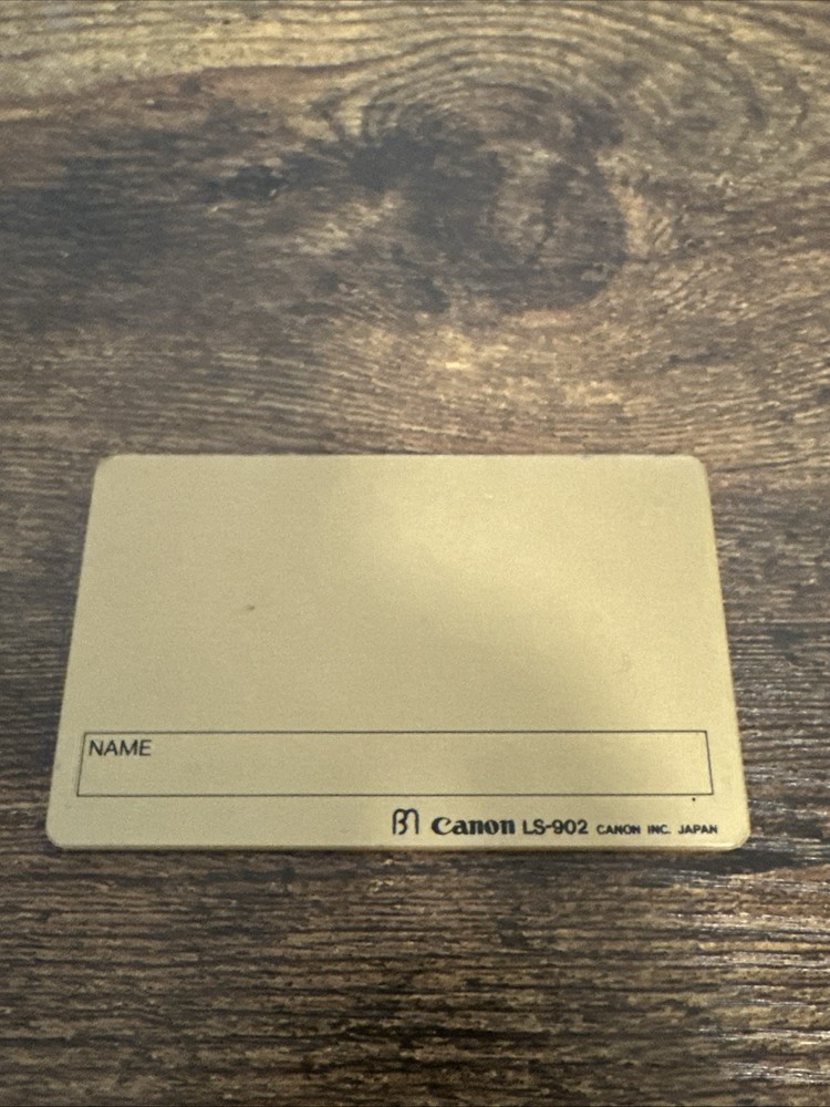 Vintage Canon FlashCard Electronic Calculator LS-902 Untested