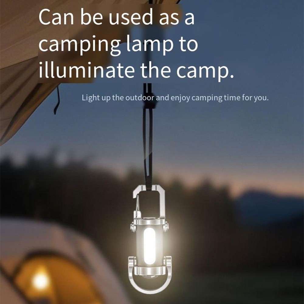 Lightweight Waterproof Mini Flashlight Keychain with Six Lighting Modes