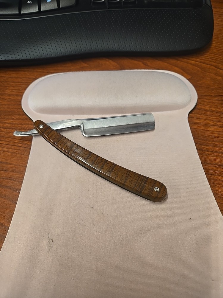 Alpha Outpost Folding Straight Razor - 9.5" Long NEW