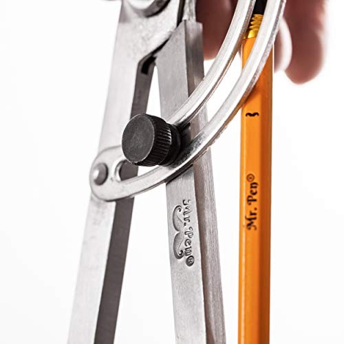 - Professional Compass for Woodworking, 8 Inch Compass with Wing, Large