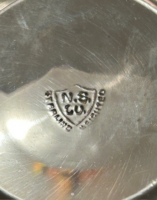 PAIR N.S. Co. Sterling Weighted Candle Stick Holder VINTAGE Very Nice Condition