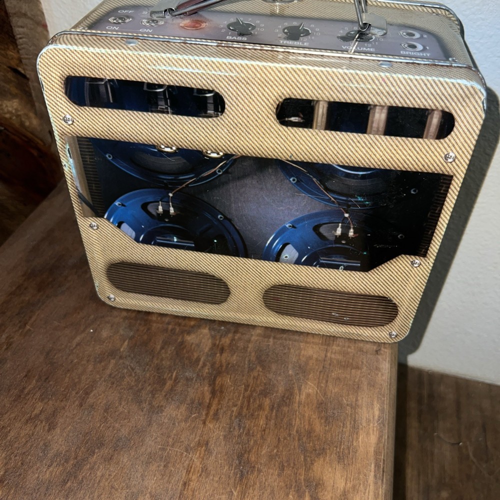 Fender Tweed Amp lunchbox Metal Tin Used