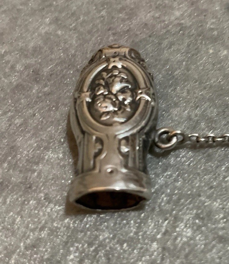 Needle Case Antique Silver Sewing Etui Chatelaine