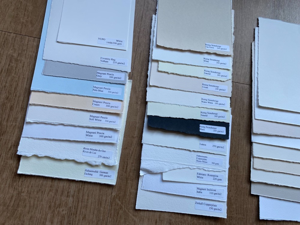 Fine Art Printmaking Paper Sample Pack – 41 Sheet Assortment