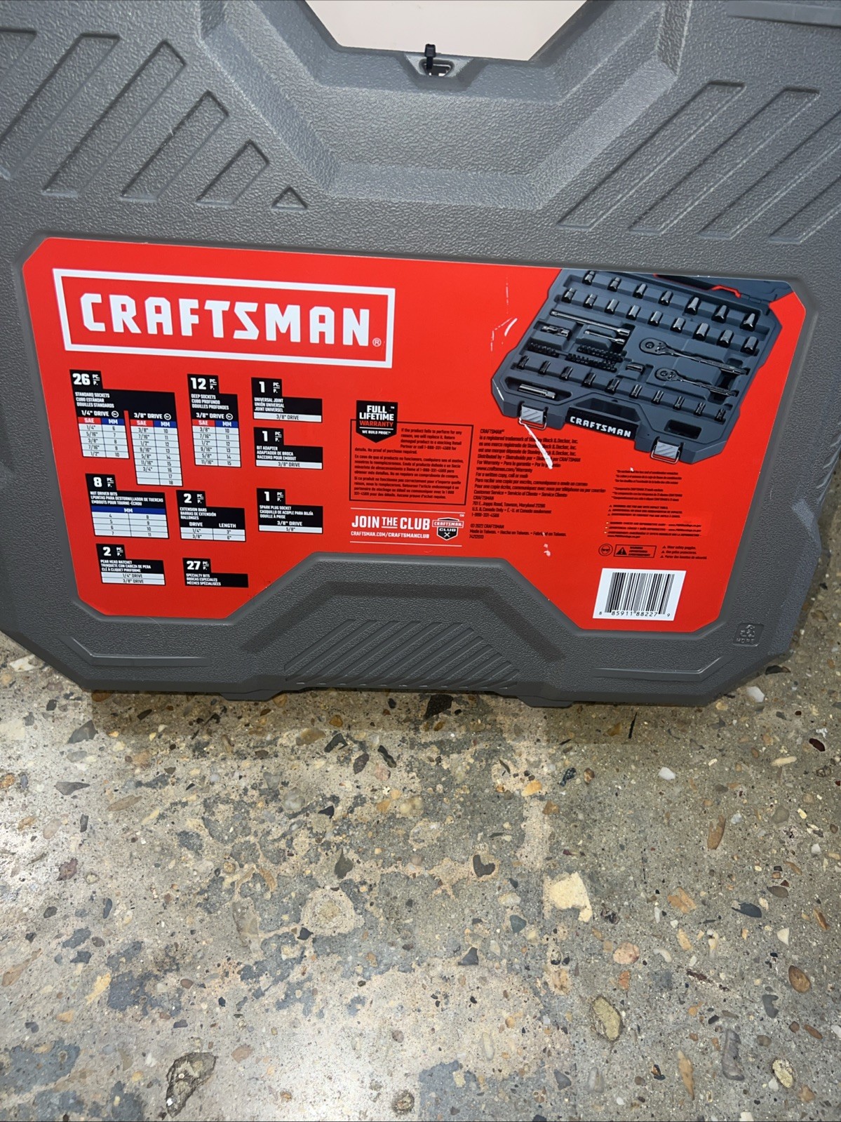 Craftsman CMMT99080 OVERDRIVE 80 Piece Standard SAE & Metric Mechanics Tool Set