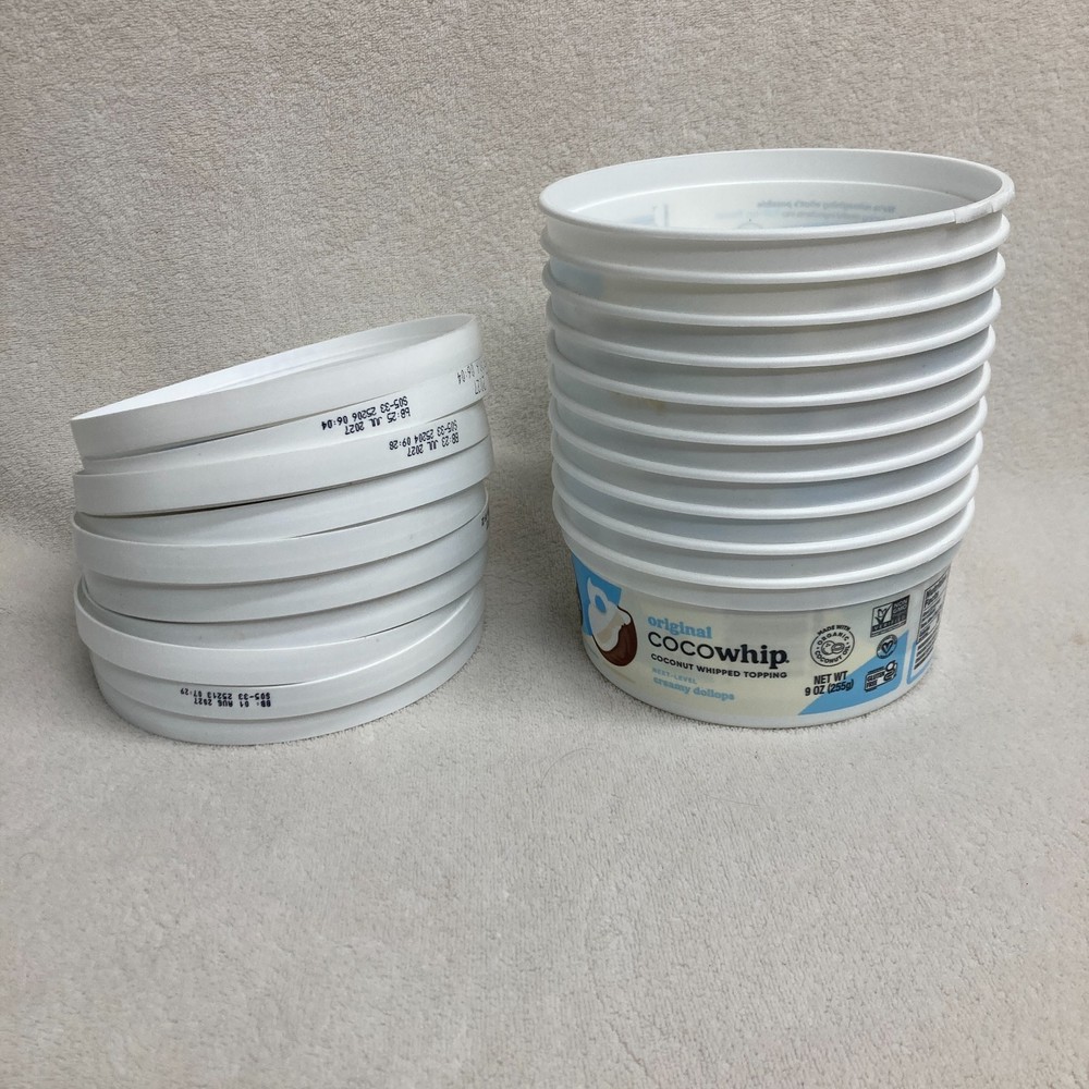 Empty Cocowhip Plastic Containers 9oz-Craft Storage- 10