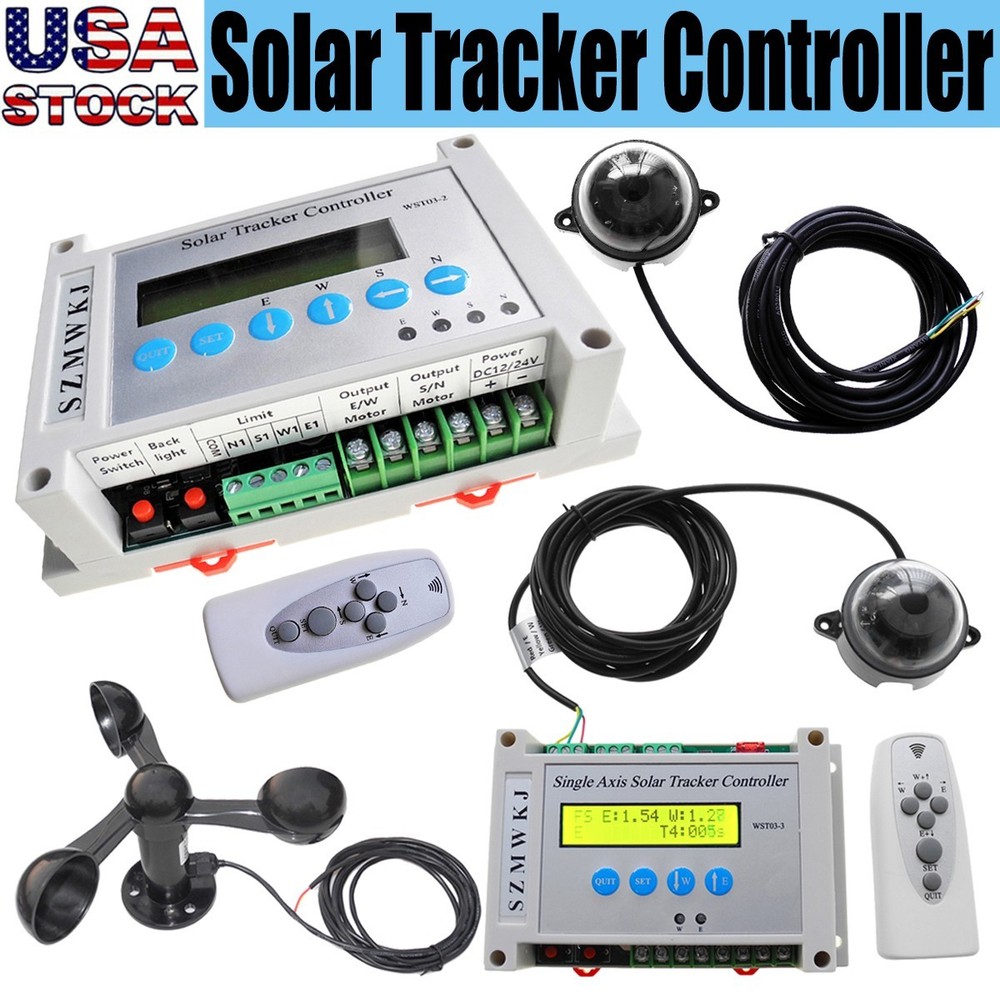 Single/Dual Axis Electronic Sun Track PV Solar Panel Tracking Tracker Controller