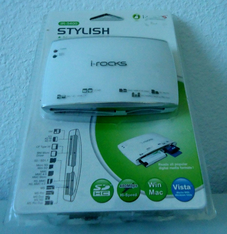 I-rocks IR-5400 STYLISH Multi Card White Reader