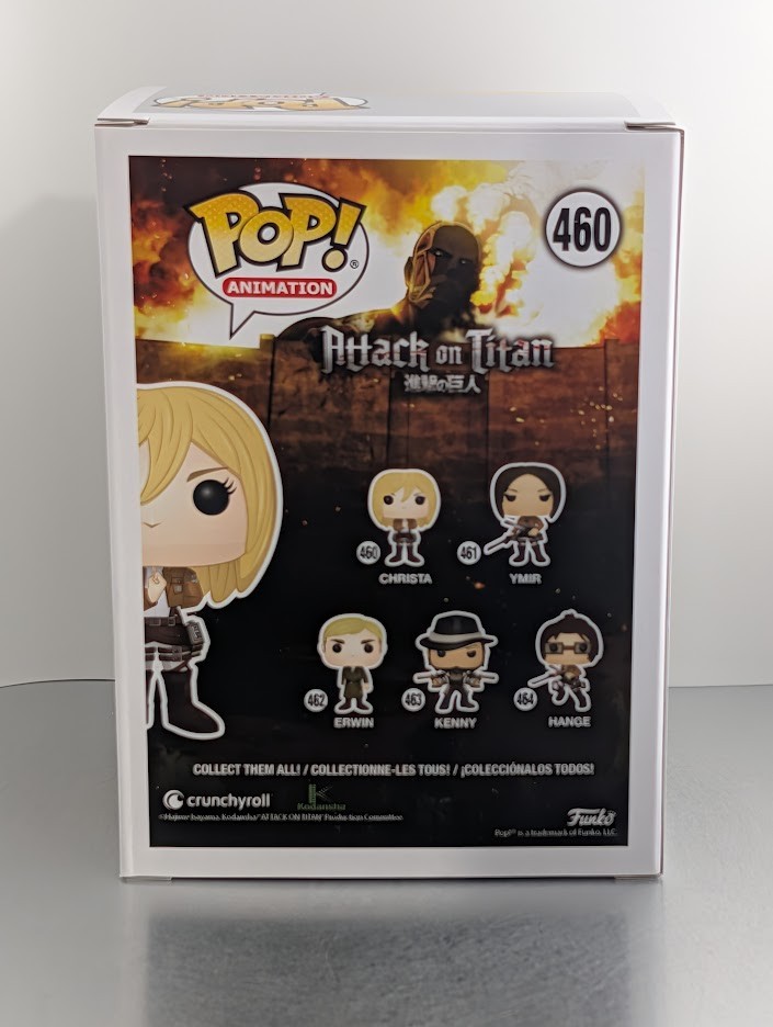 Shiori Mikami JVA Signed Auto Funko Pop #460 Christa Attack on Titan JSA Pink