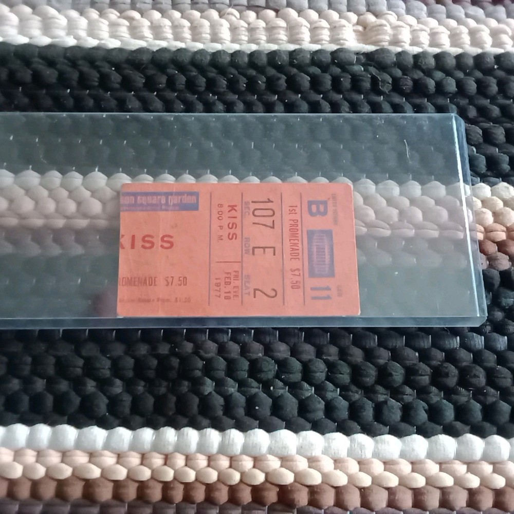 Kiss 💋 Ticket Stub History 🎸,Rock & Roll Over Tour 2-18-77, Madison Square Gd