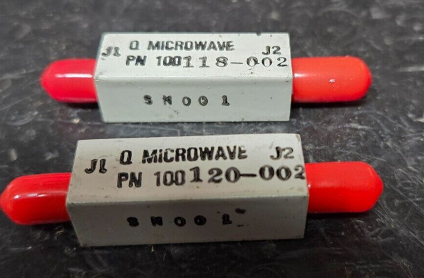 Q-Microwave Filter 15-16 GHz compensating pair(?) mystery pair see analyzer data