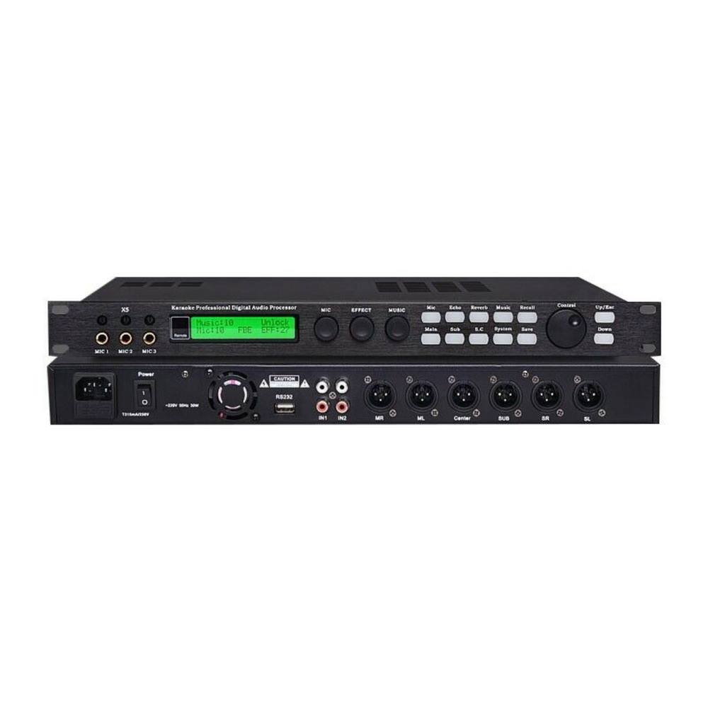 X5 Effect Processor Karaoke Effector Home Karaoke Digital Audio Processor Reverb