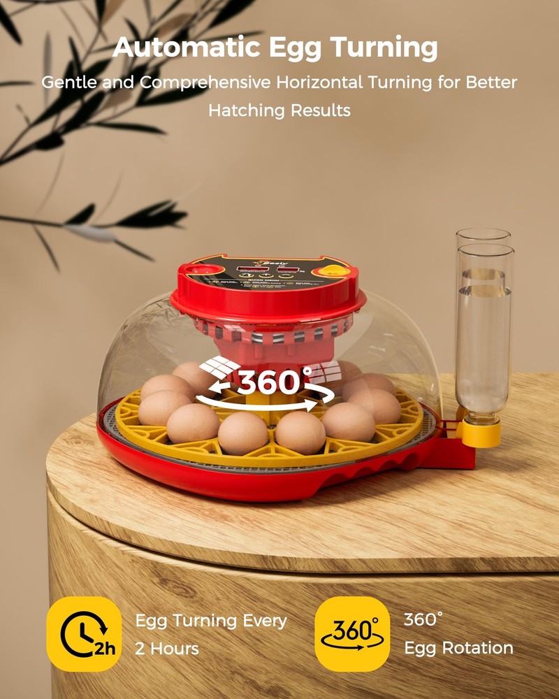 Incubator for Hatching Eggs,Automatic Turning,Temperature and Humidity Contro...