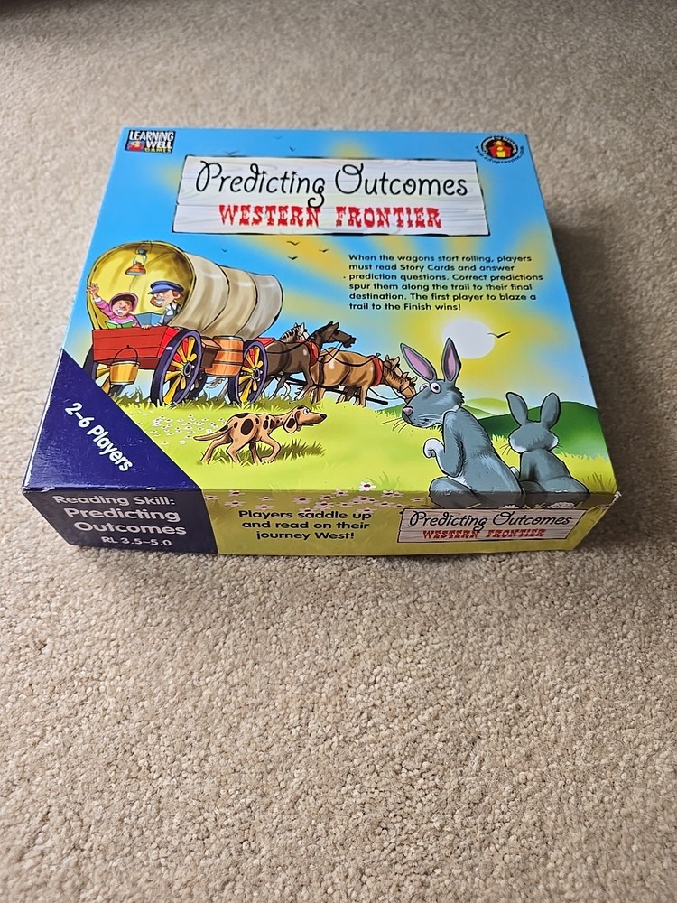 Predicting Outcomes Western Frontier Reading Skill Board Game Ages 7+