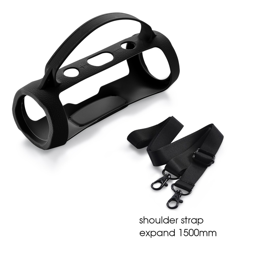 For JBL Charge Essential 2/Charge 4 Bluetooth Speaker Silicone Case Cover Strap