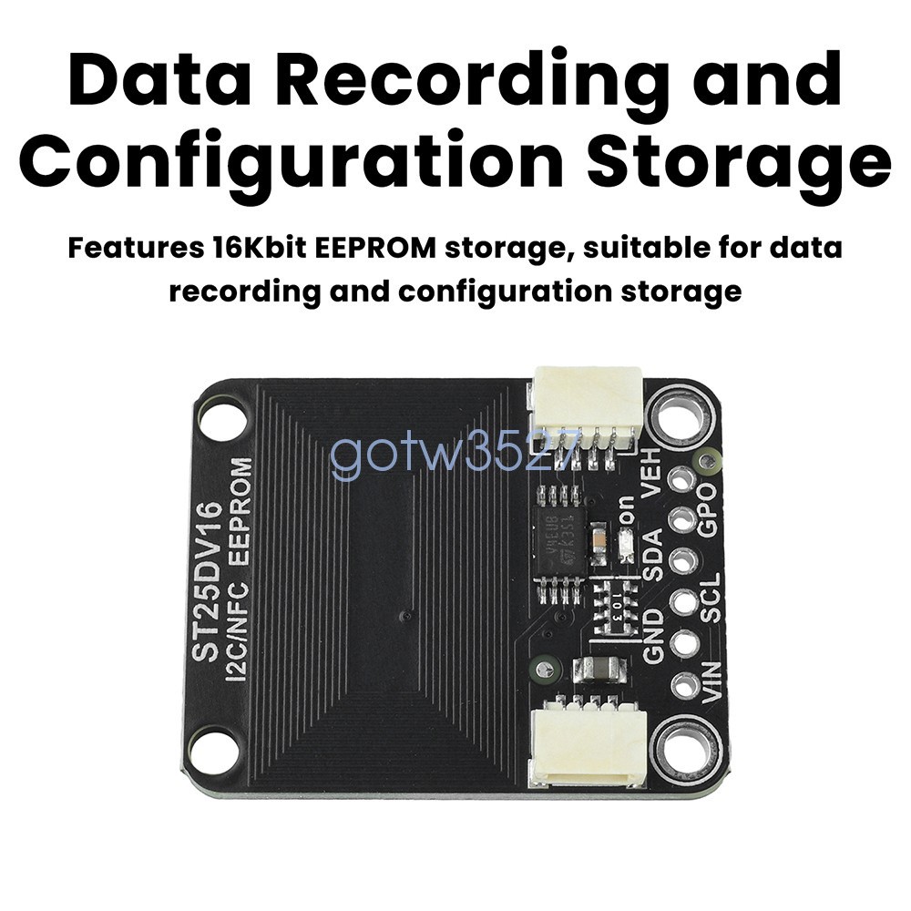 ST25DV16K I2C RFID Dynamic Tag Module RF Module Compatible with STEMMA QT/Qwiic