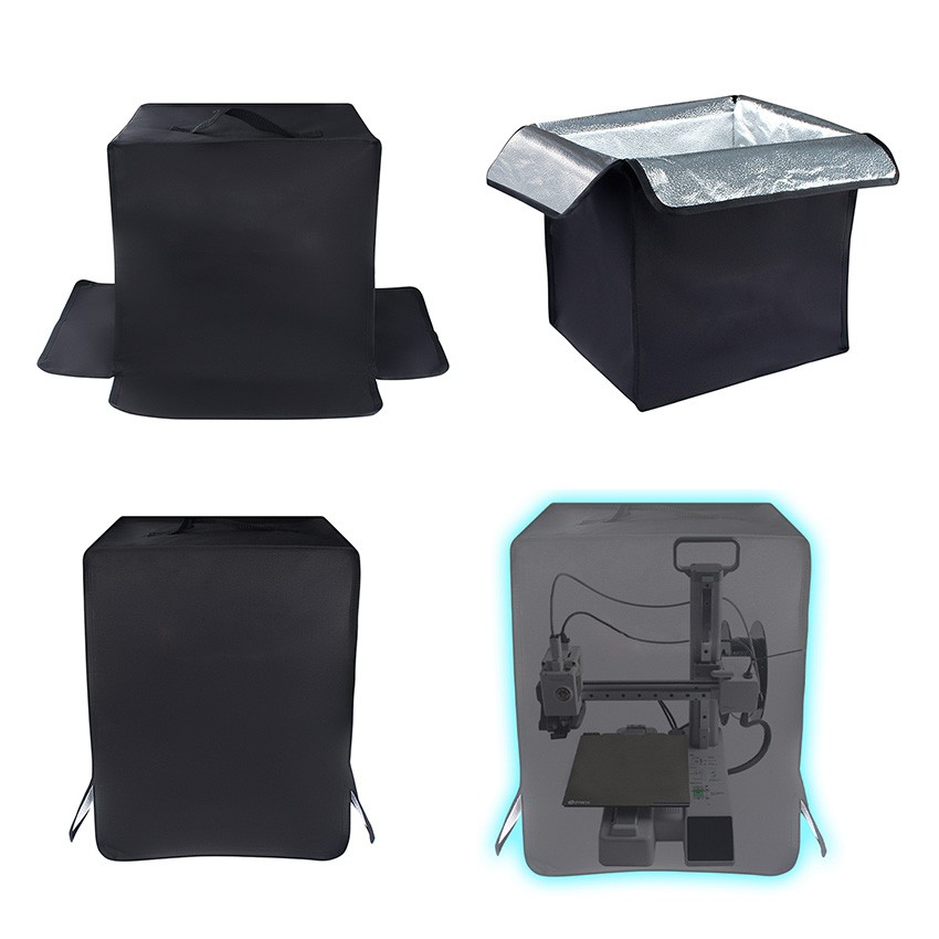 For A1 MINI 3D Printer Light Shielding Soundproofing Fireproof Dust Cover