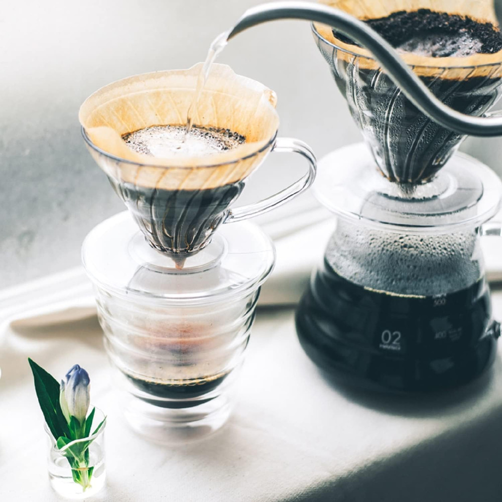 V60 Plastic Coffee Dripper, 02, Clear