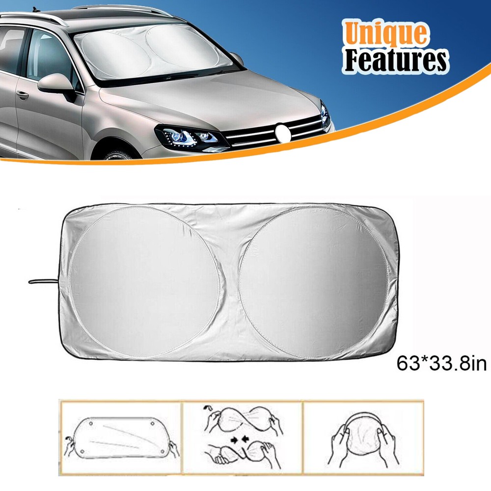 Car Shield Cover Visor UV Block Rear Windshield Window Sun Shade Foldable NEW