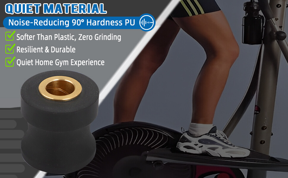 1 Pair Roller Wheels For Eclipse 1100HR/A Elliptical Exercise Machine 1100hr