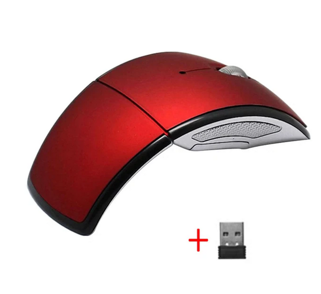 Portable Wireless Mouse, 2.4GHz Silent with USB Receiver, Optical USB Mouse