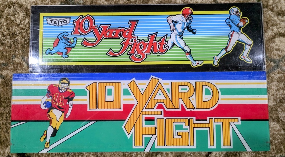 10 Yard Fight Plexiglass Arcade Marquee Bundle