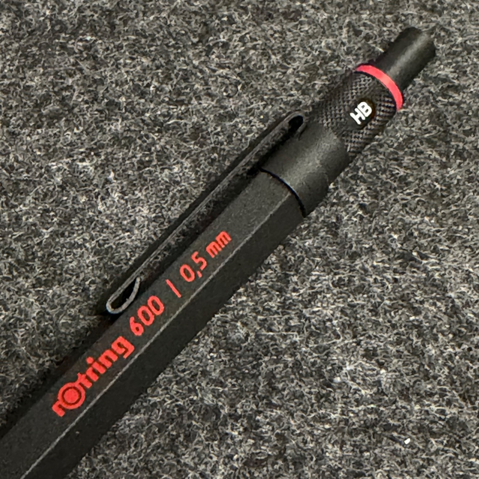 Vintage 1989 rOtring 600 0.5mm 502 605 Black Mechanical Pencil Rare NOS