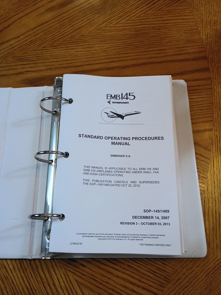 Embraer 145 Standard Operating Procedures Manual