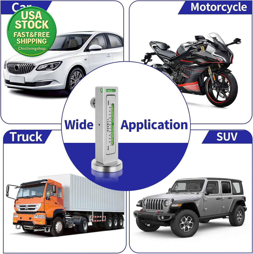 Adjustable Magnetic Gauge Tool Wheel Camber Caster Alignment 2 Pack