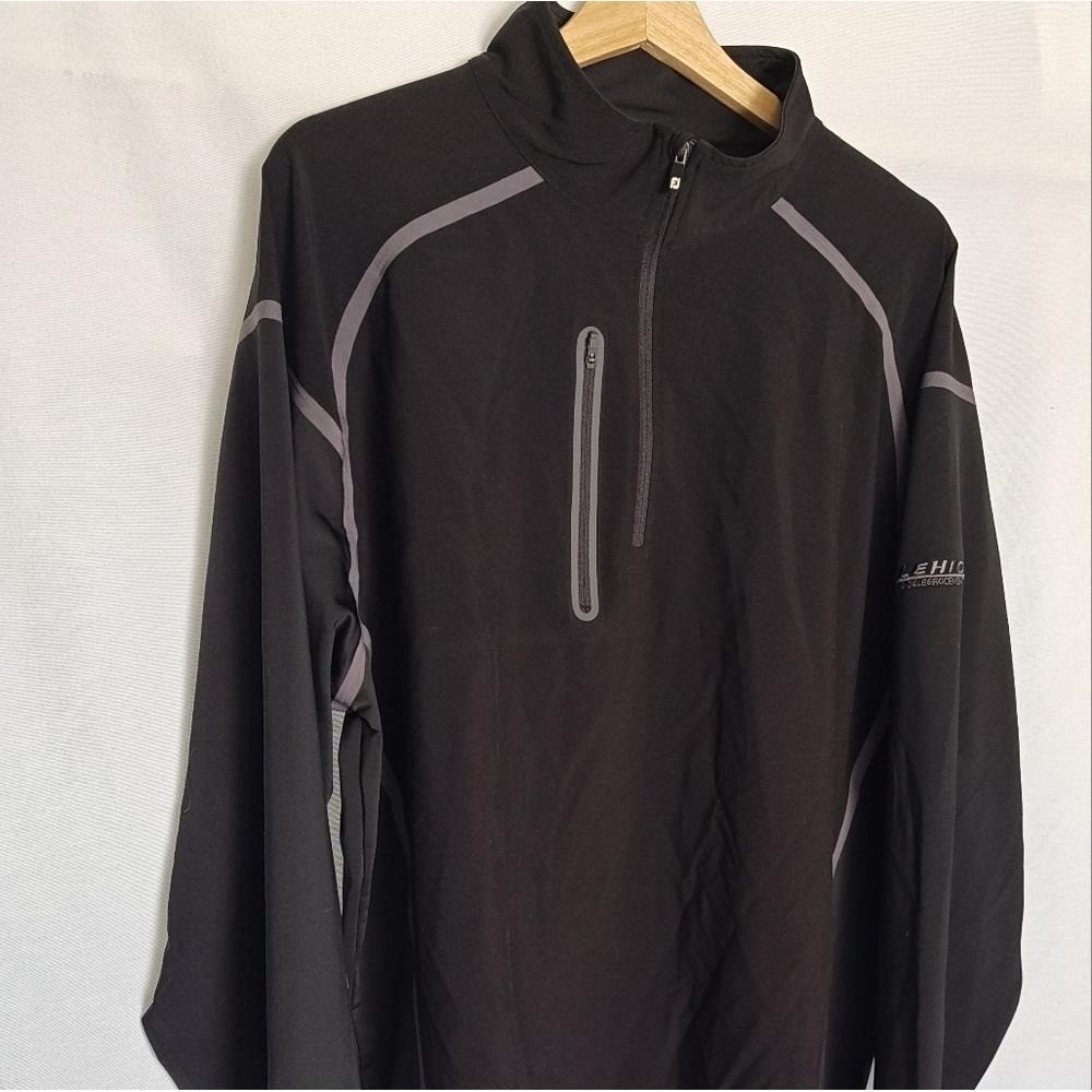 Footjoy Wind Tech Pullover Black Gray XL MidLayer Stretch 1/4 Zip Golf 24770