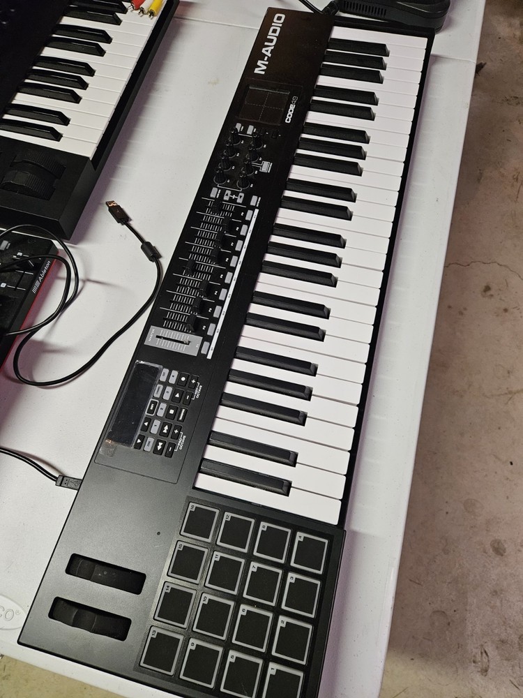 M-Audio Code 49 Midi Keyboard Controller and Drum Pads - Black - READ DETAILS