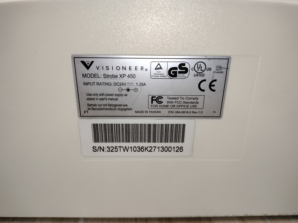 Visioneer Strobe XP 450 Pass-Through Scanner