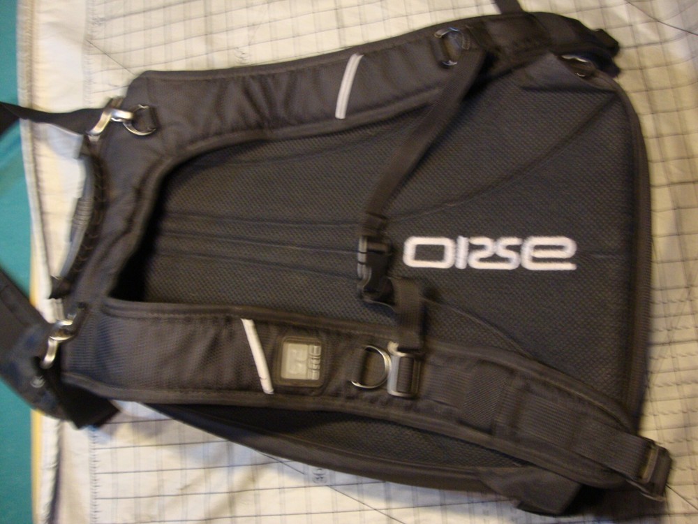 Axio Back Pack RED Hardshell Motorcycle / Bike Protective pack has top strap