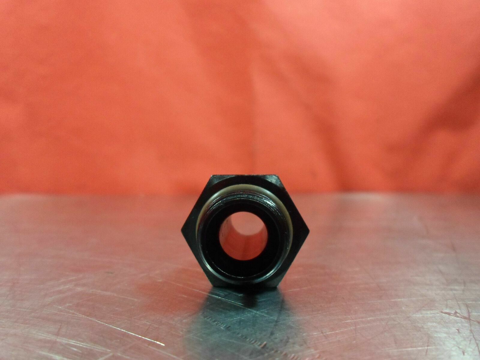 FRAGOLA 495103-BL BLACK ALUMINUM -8AN TO -8 ORB FITTING