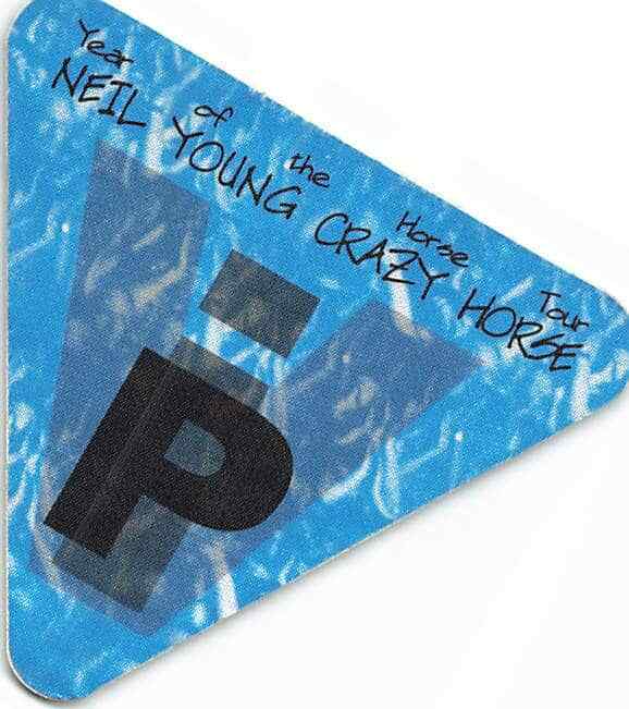 Neil Young & Crazy Horse Backstage Pass Blue VIP Cloth Variant