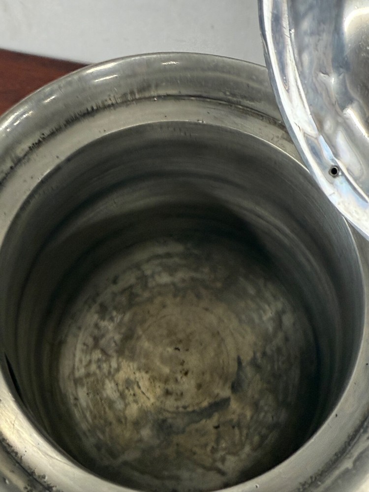 Antique Pitcher Silver Plated aesthetic victorian signed miller