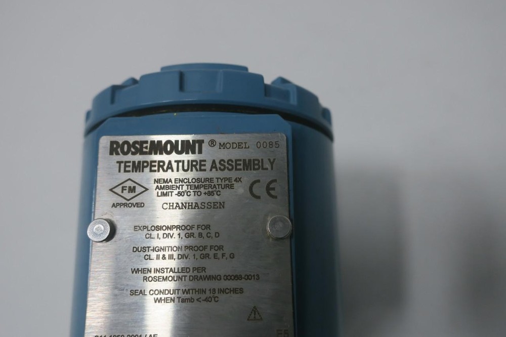 Rosemount 0085 Pipe Clamp Temperature Sensor -50-85c
