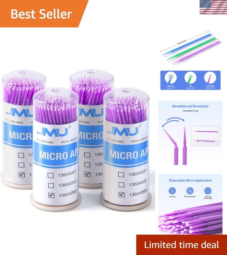 400pcs Dental Micro Applicators Brushes Superfine, Disposable Microswabs