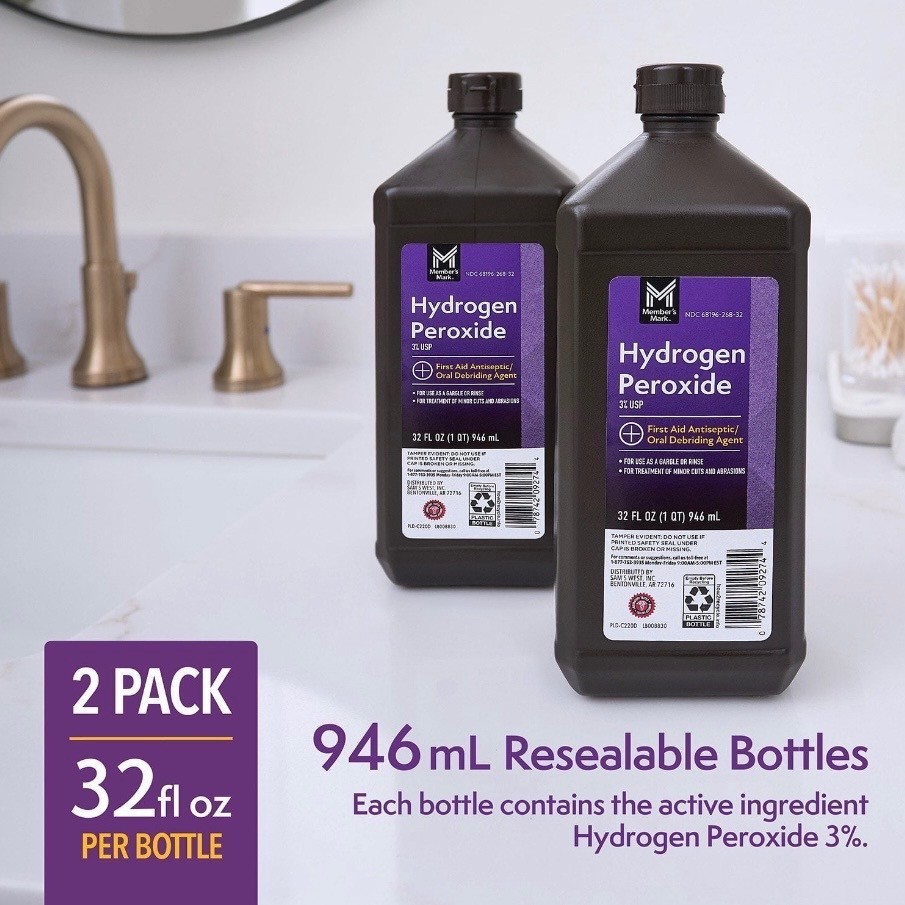 Member's Mark Hydrogen Peroxide 2 x 32 Fl. Oz