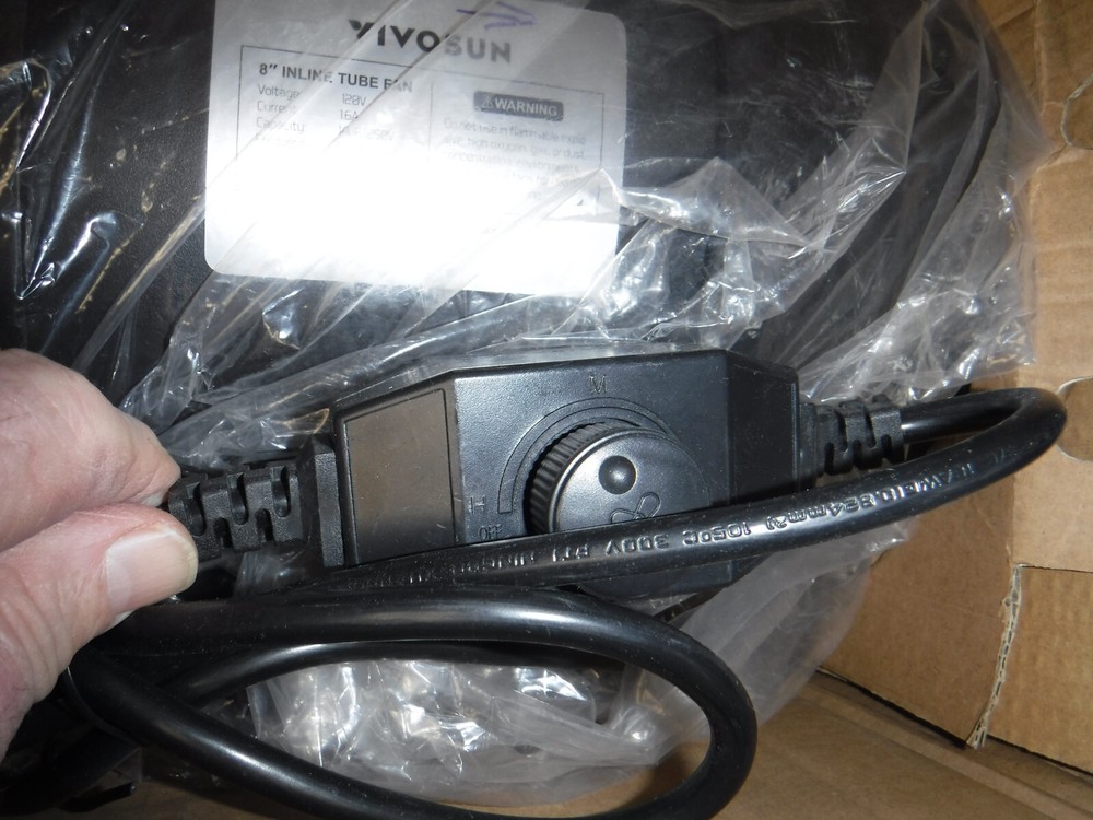 VIVOSUN 8" 720 CFM Inline Duct Ventilation Fan w Variable Speed Controller