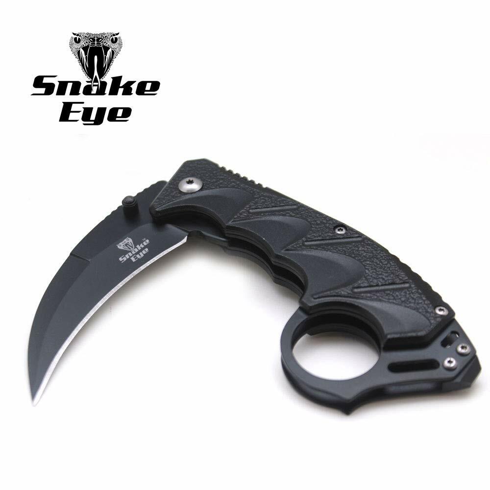 Snake Eye Tactical Every Day Carry Karambit Designed Folding Knife