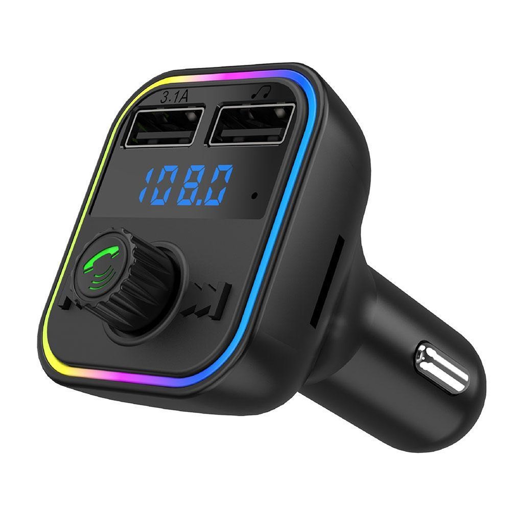 Car Wireless Bluetooth FM Transmitter MP3,USB,TYPE C,PD Charger Adapter New D8L5