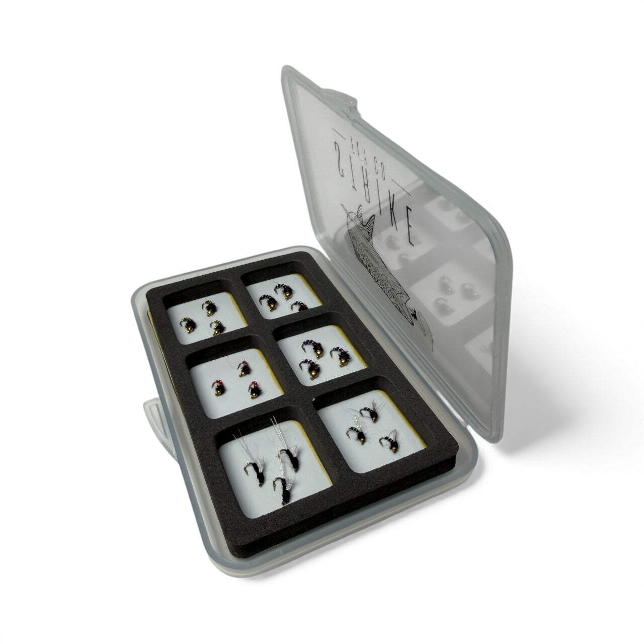 18 Piece Midge Assortment with Magnetic Fly Box- Strike Fly Company
