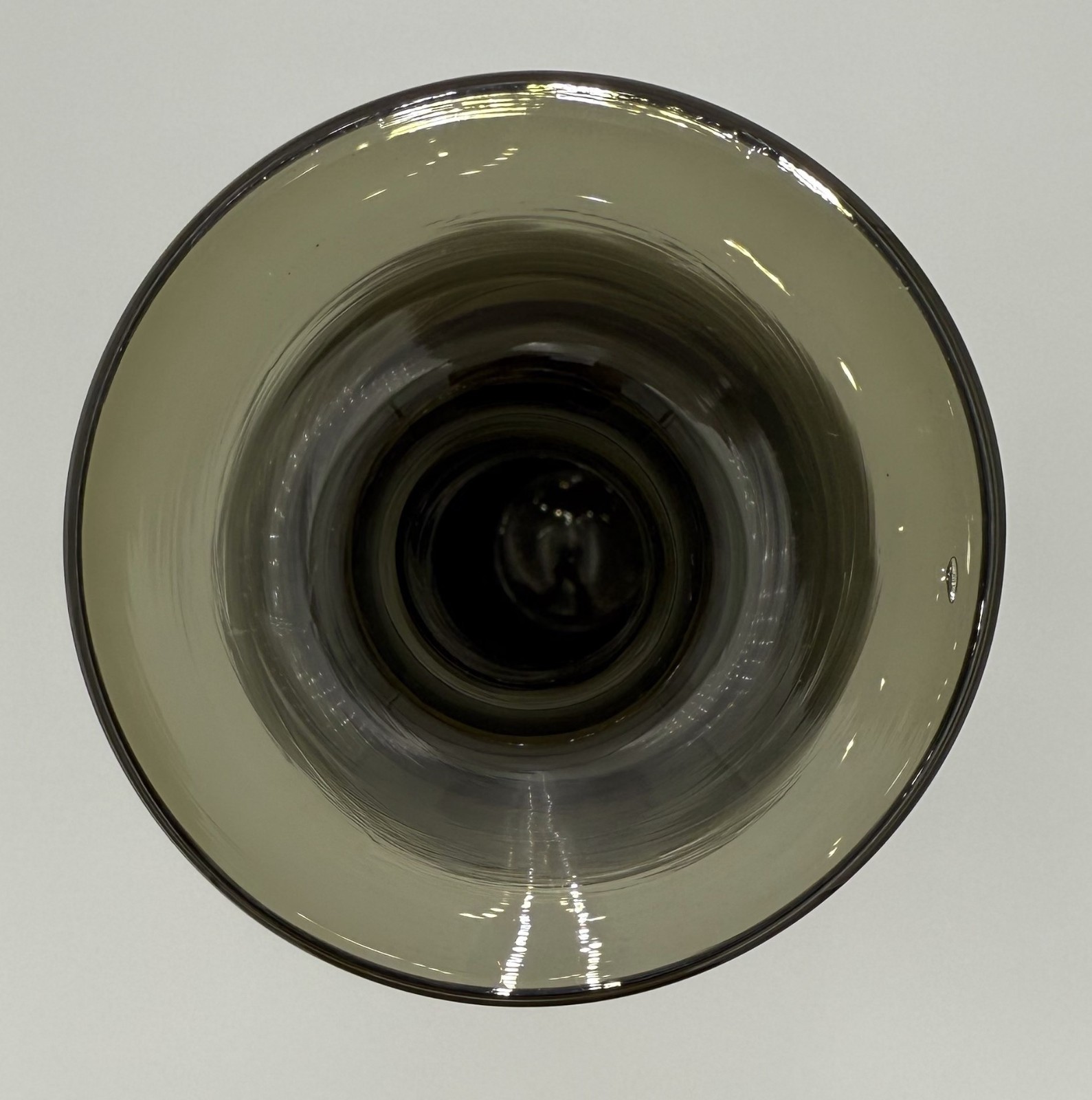 Charcoal Smoke 💨 Vintage Glass Vase 🏺 or Decanter No Stopper Gray Green 🖼️