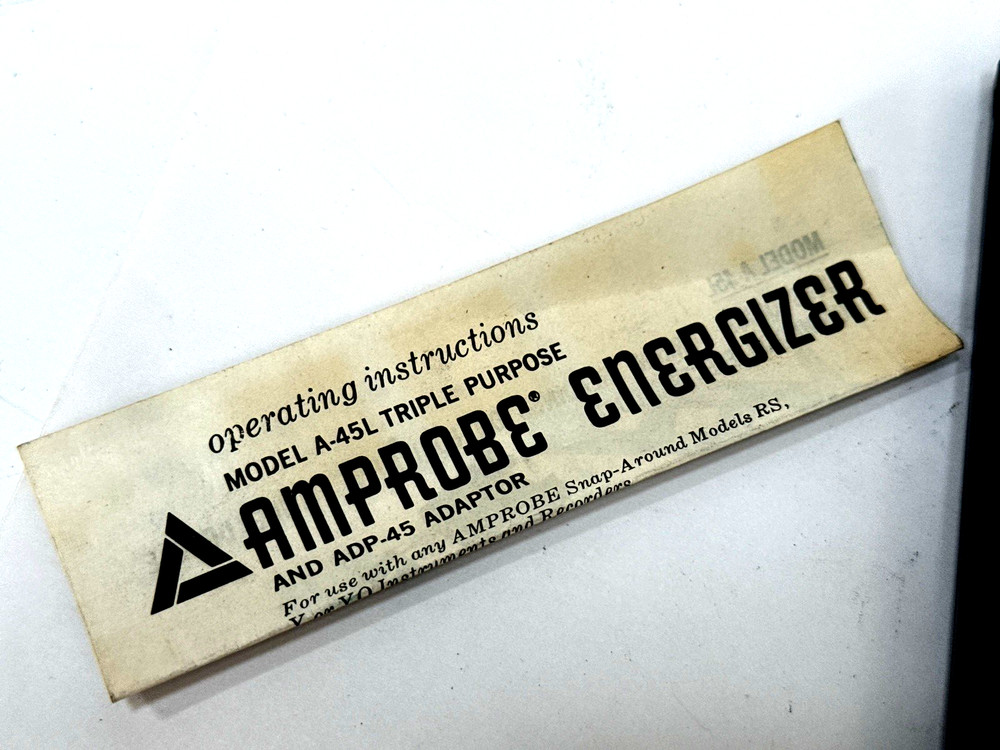 Amprobe Energizer A-45 Current Measure Meter with Case