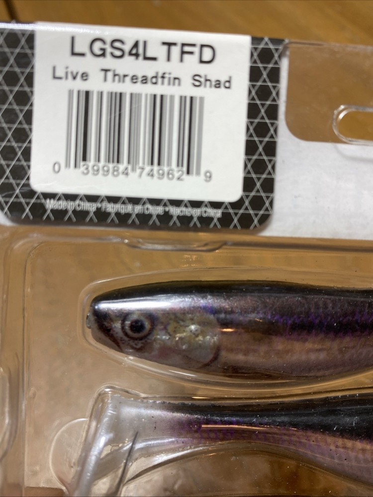 Storm Largo Shad Live Threadfin 4” 6pc