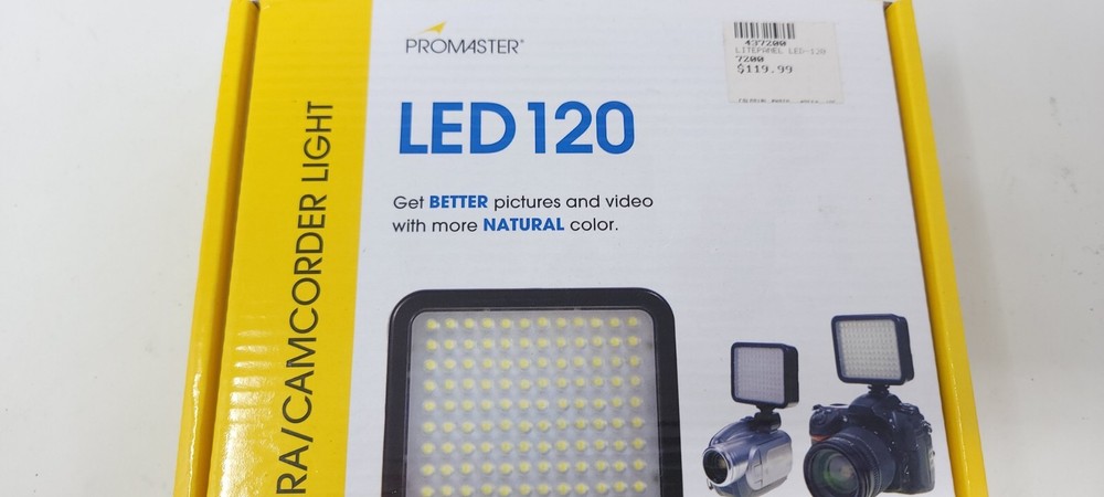 Promaster LED 120 Code 7200 Camera Camcorder Light