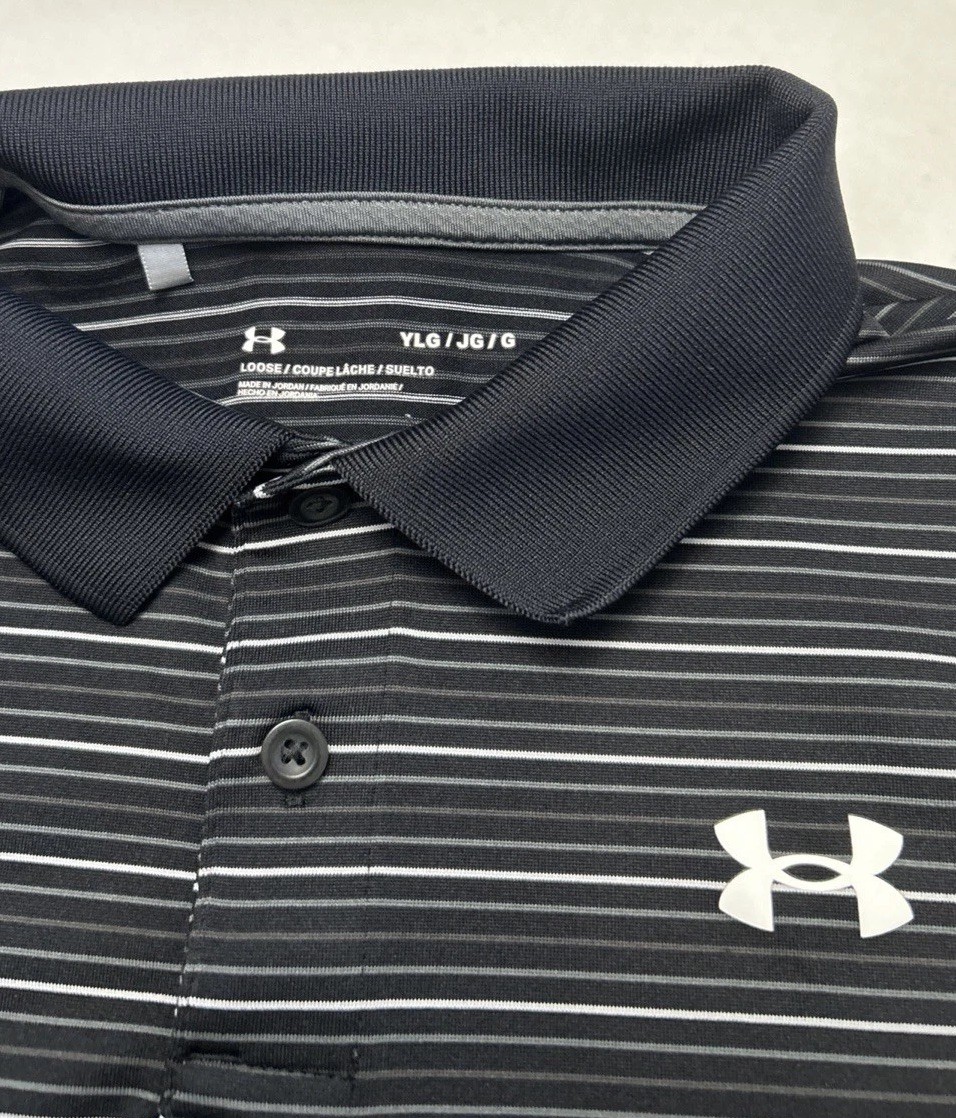 Boys Under Armour Polo Shirt & Golf Chino Shorts Sz YLG 14 Casual Outfit